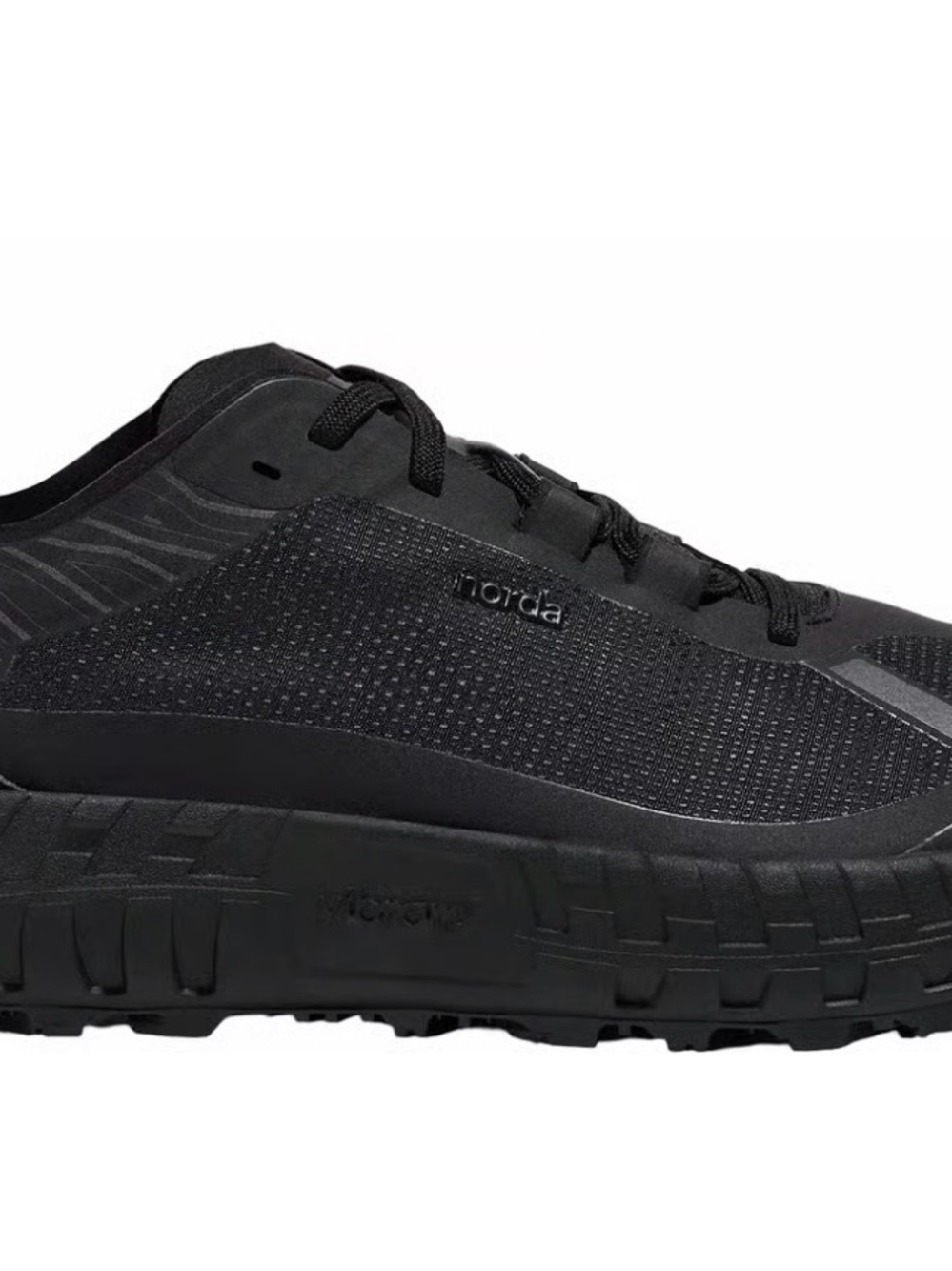 001 Stealth Black Seamless Trail Running Shoes